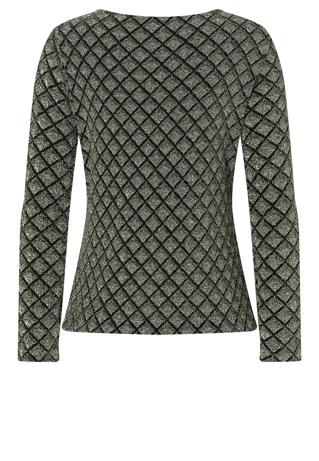 Ana Alcazar Sakony top lurex nero oro