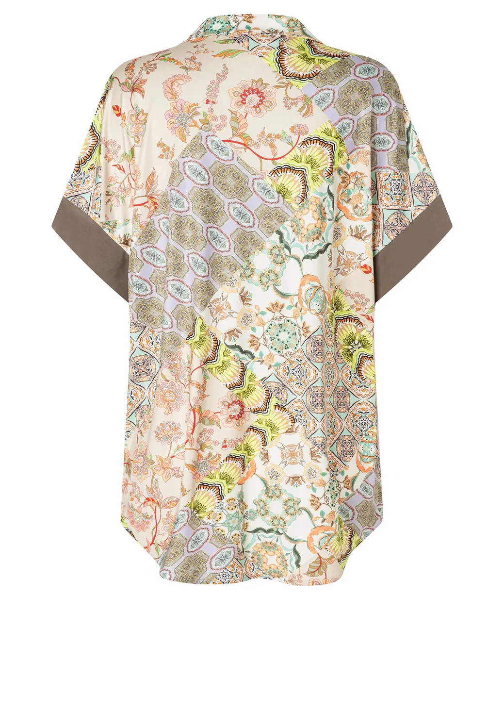 Ana Alcazar Dorellu camicia corta patchwork floreale