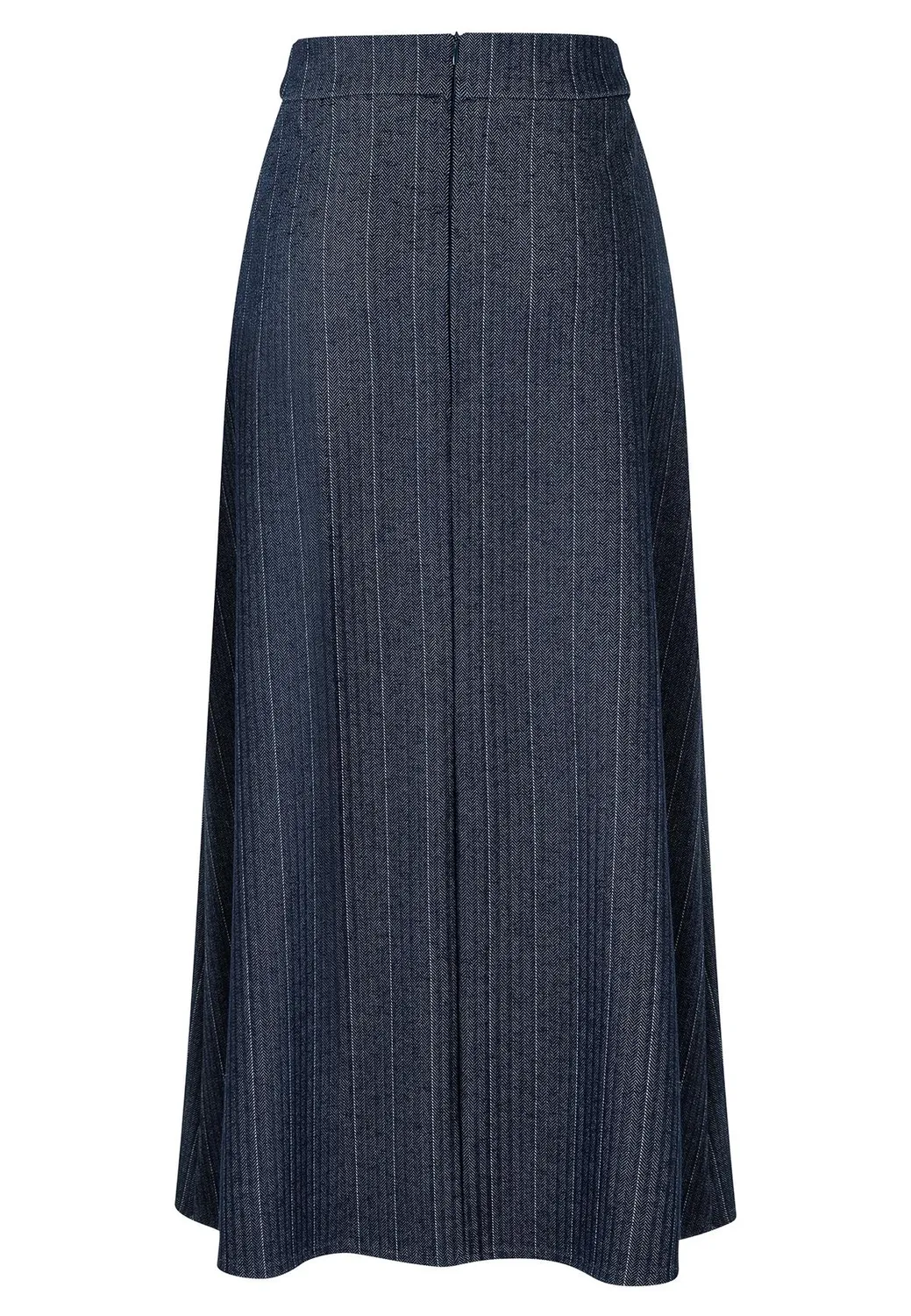Ana Alcazar Aposi gonna midi denim gessata