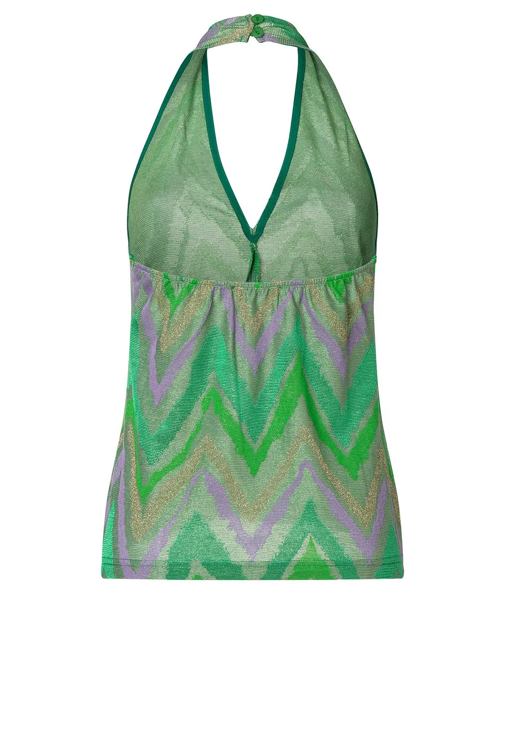 Ana Alcazar Pisela top lurex collo coreana