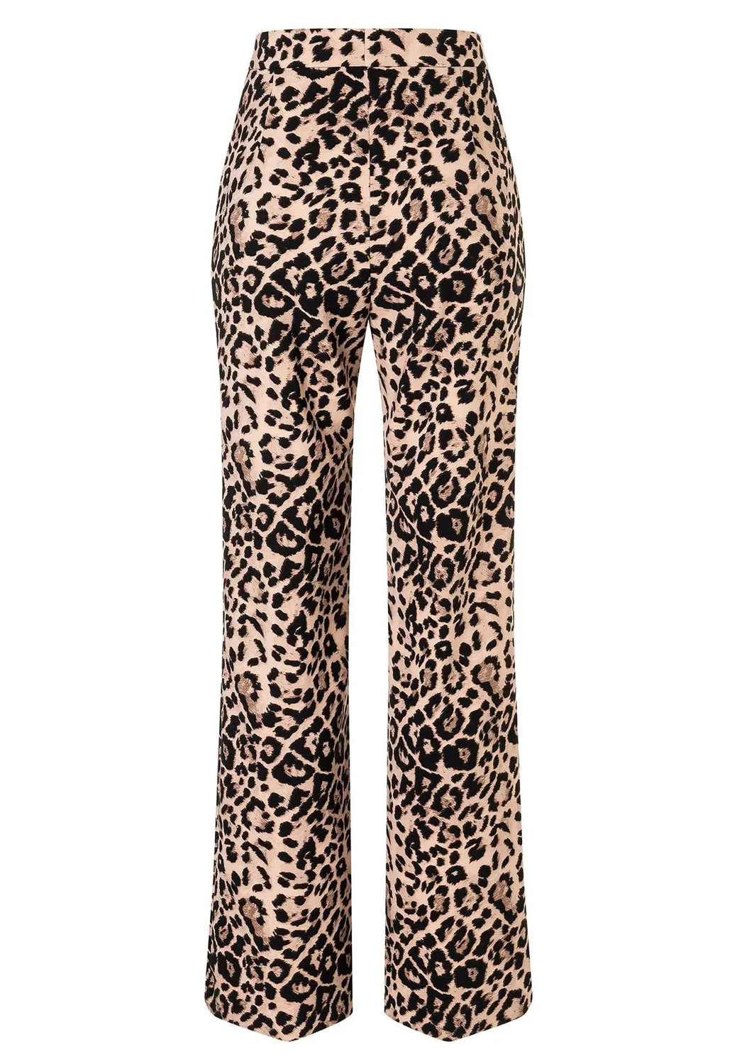 Ana Alcazar Adami pantaloni palazzo leopardati beige