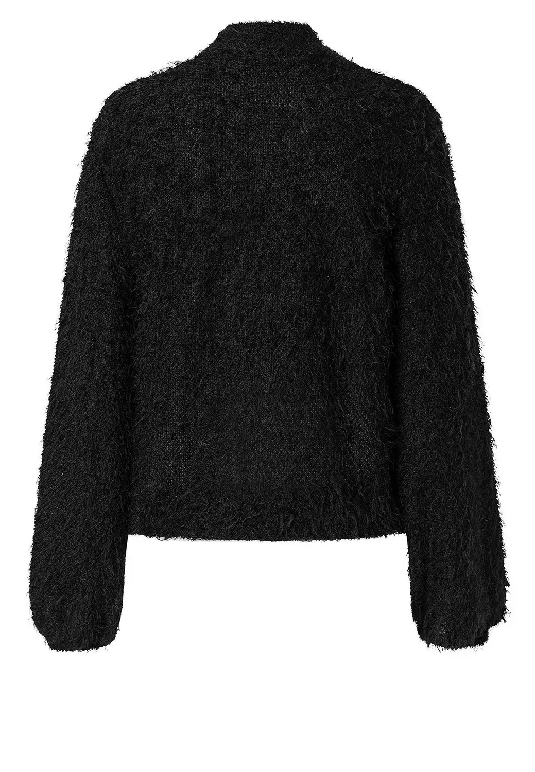 Ana Alcazar Atory top peluche azzurro collo alto