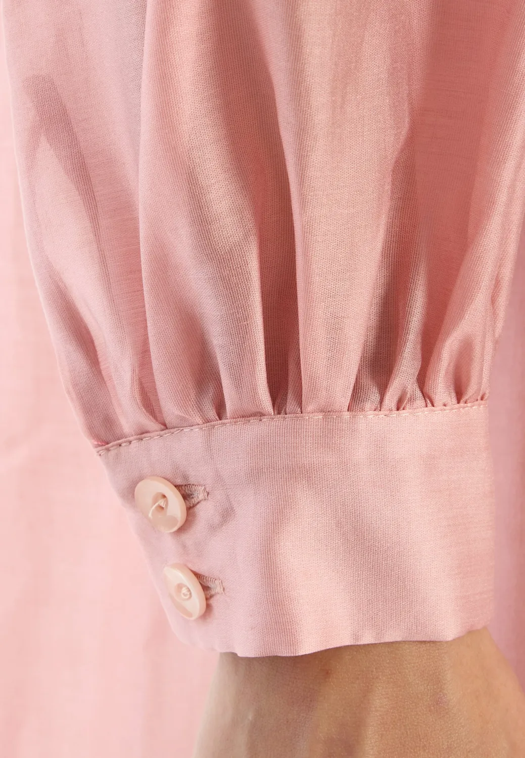 Ana Alcazar Wakea abito camicia rosa lyocell cintura