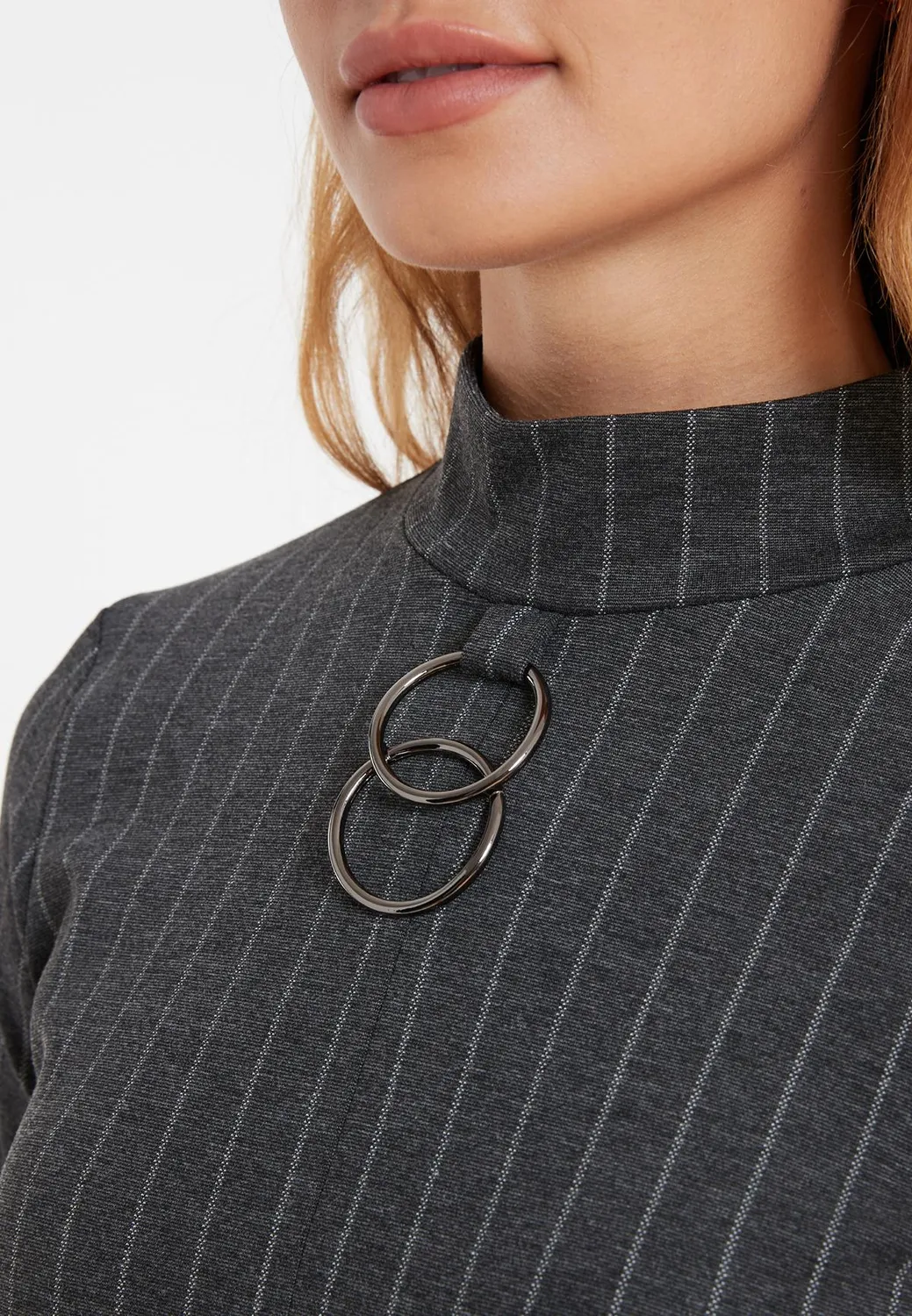 Ana Alcazar Somara Top Lungo Jersey a Righe