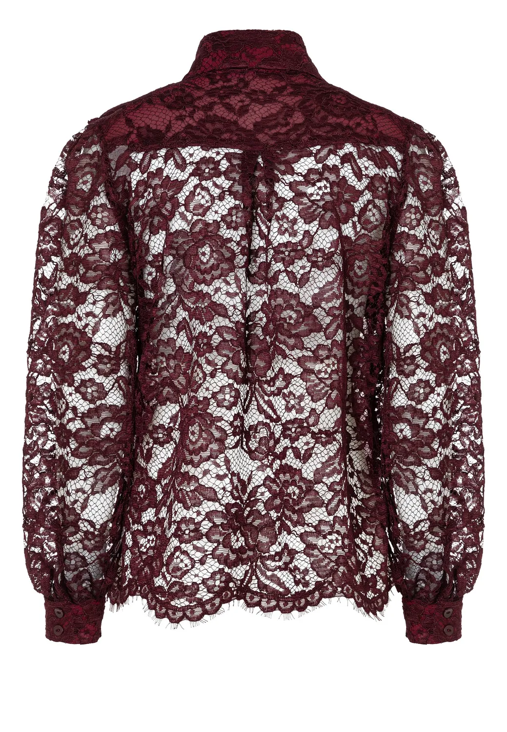 Ana Alcazar Enoloris blusa in pizzo bordeaux