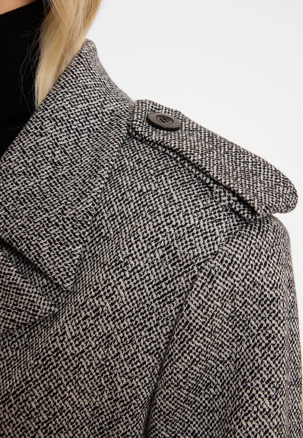 Ana Alcazar Alana giacca tweed grigia