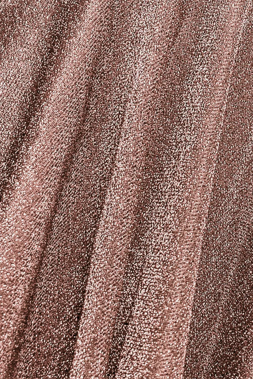 Goddiva Lurex Skater mini abito rosa blush paillettes