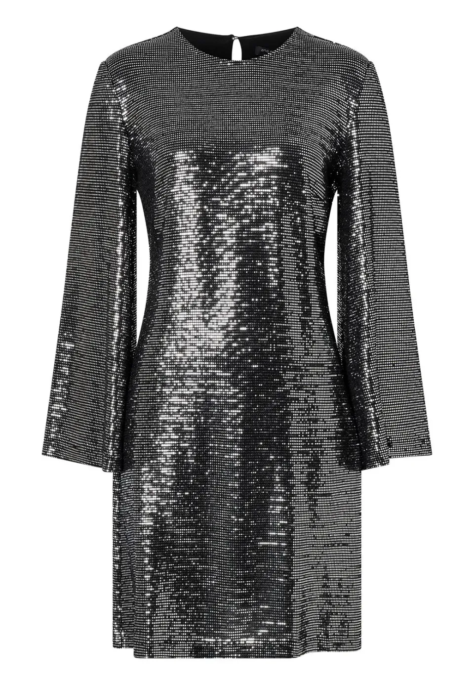 Ana Alcazar Ofiana abito paillettes argento