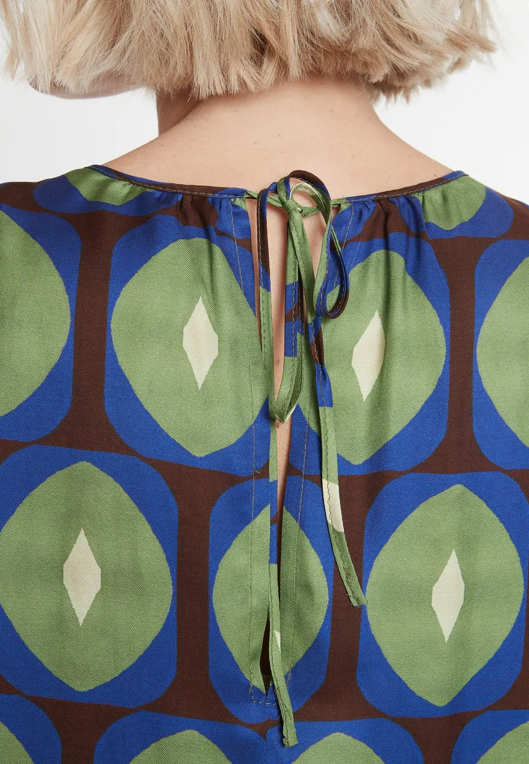 Ana Alcazar Maanis top blusa raso taglio casual