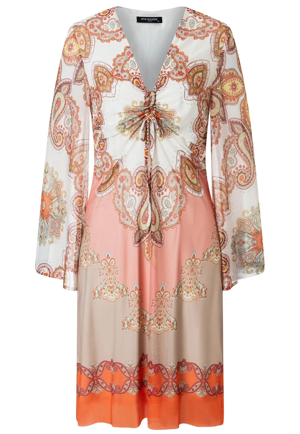 Ana Alcazar Doreniu abito tunica paisley pastello