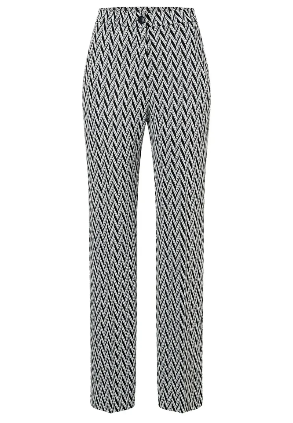 Ana Alcazar Shasia pantaloni lunghi sigaretta zigzag