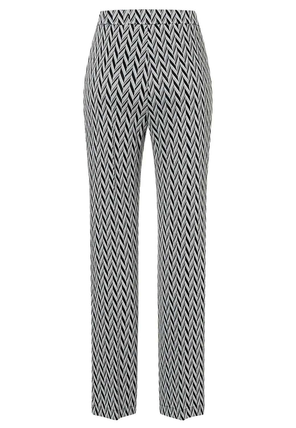 Ana Alcazar Shasia pantaloni lunghi sigaretta zigzag