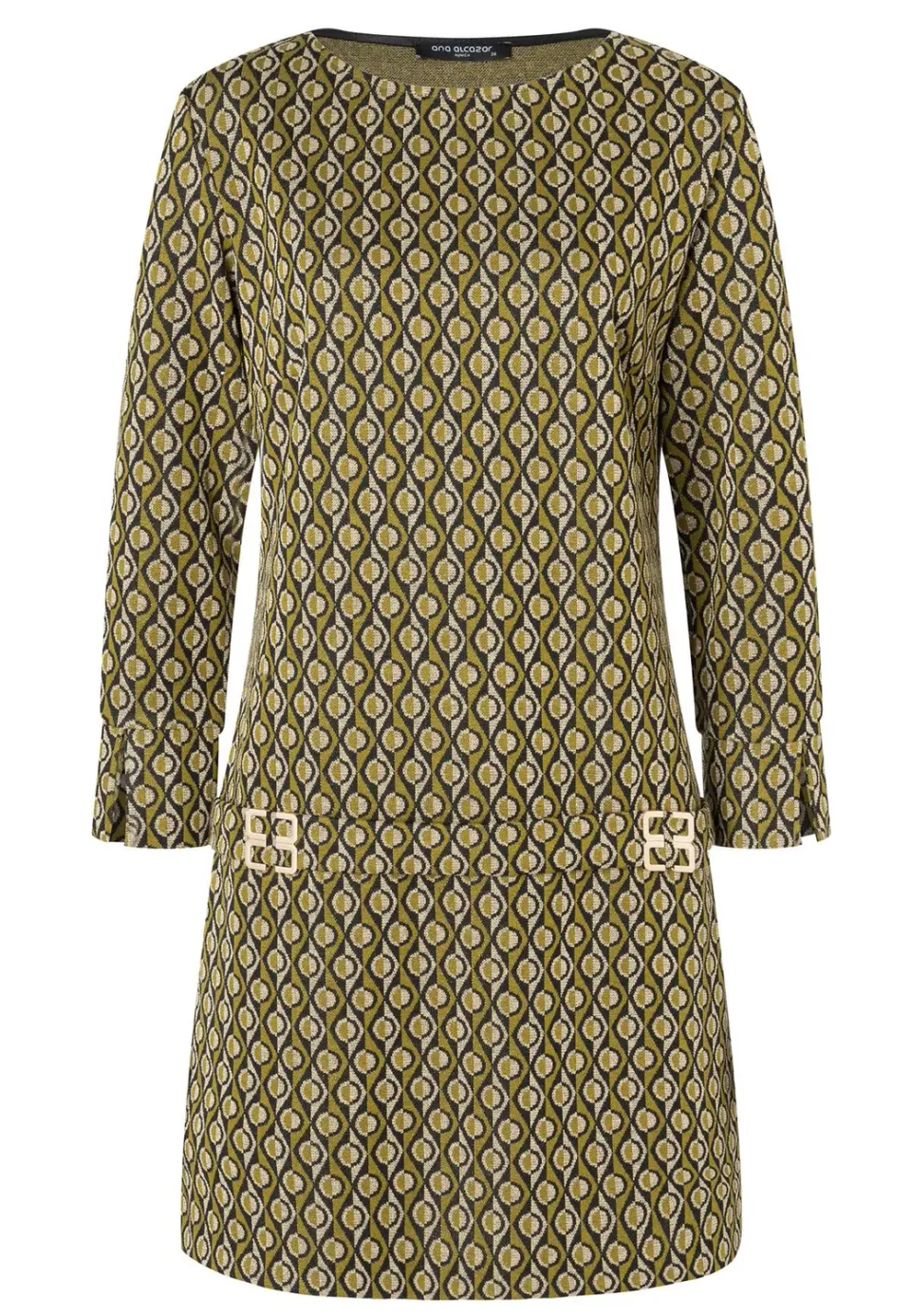 Ana Alcazar Penalisa abito tunica verde lurex