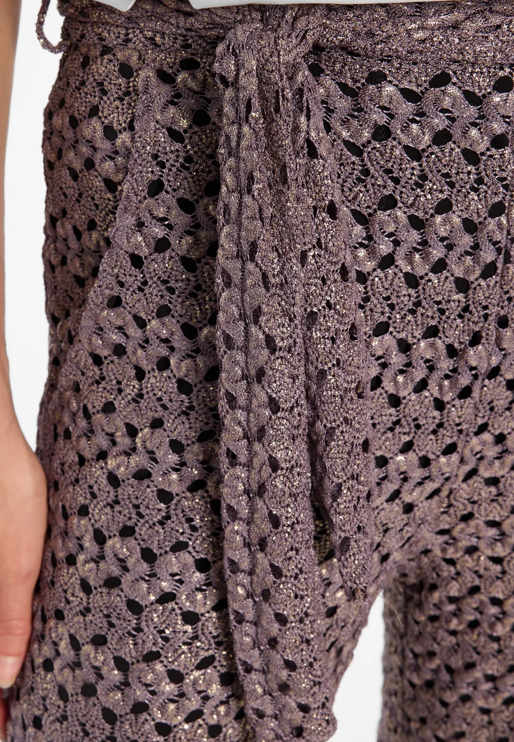 Ana Alcazar Donya pantaloni maglia marroni