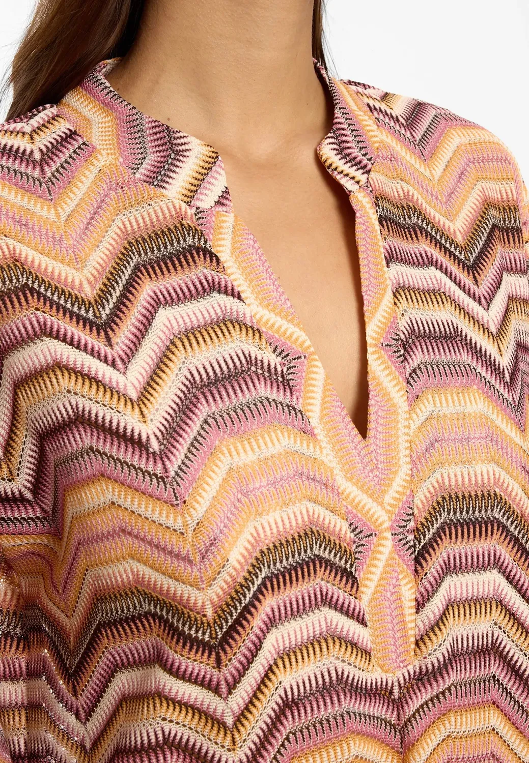 Ana Alcazar Dione Abito Maglia Arancione Rosa