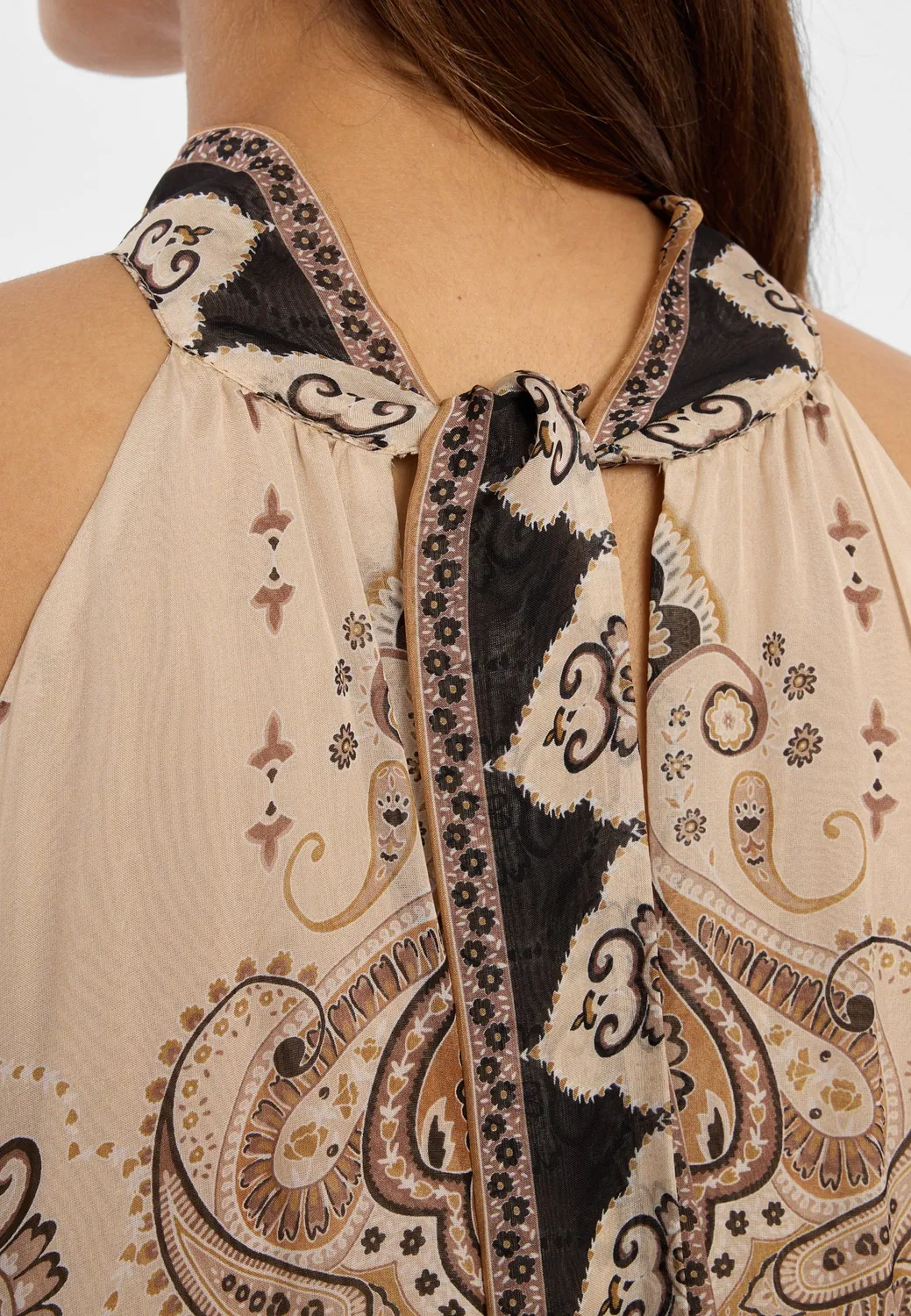 Ana Alcazar Deani abito midi fantasia paisley