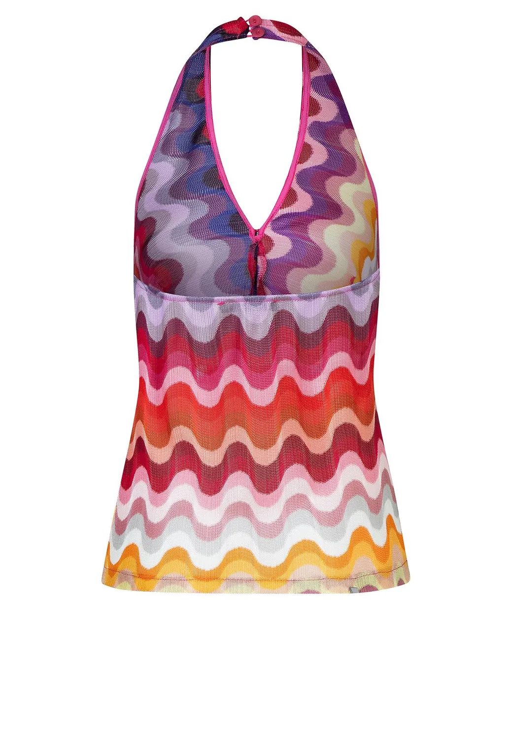 Ana Alcazar Pirli top neckholder maglia onde 70s