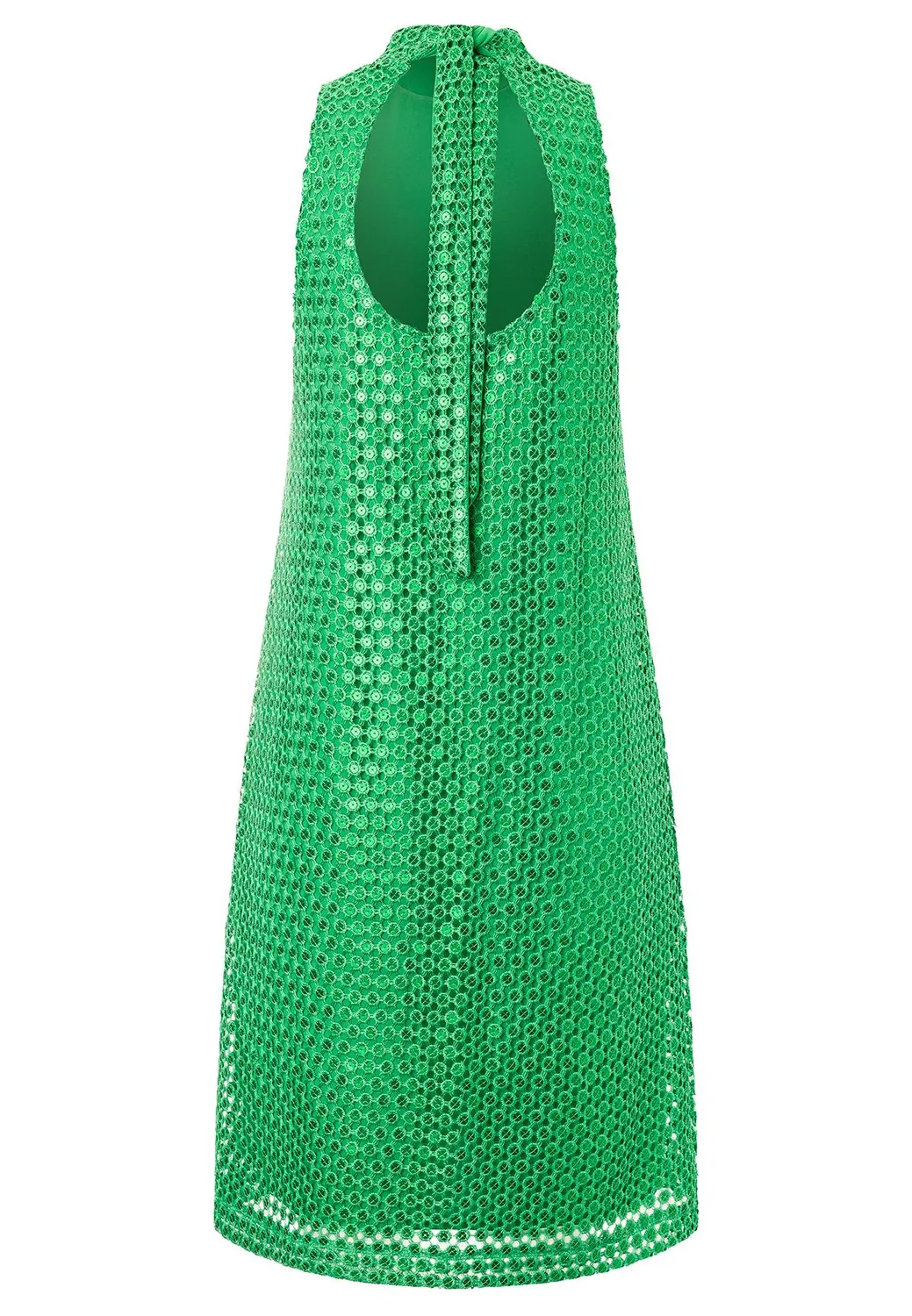 Ana Alcazar Pacea abito corto verde paillettes sera
