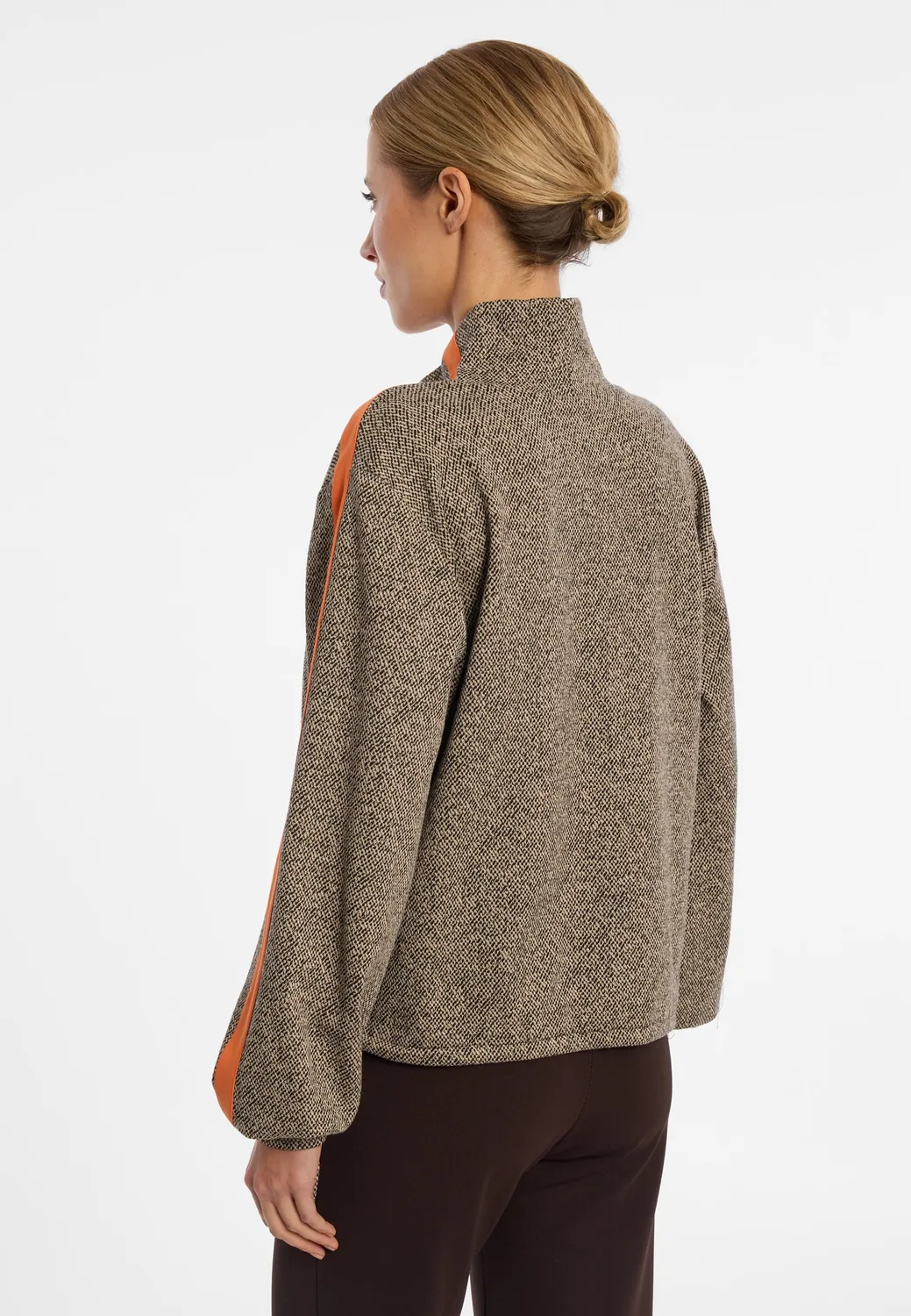 Ana Alcazar Efilary maglione tweed collo alto