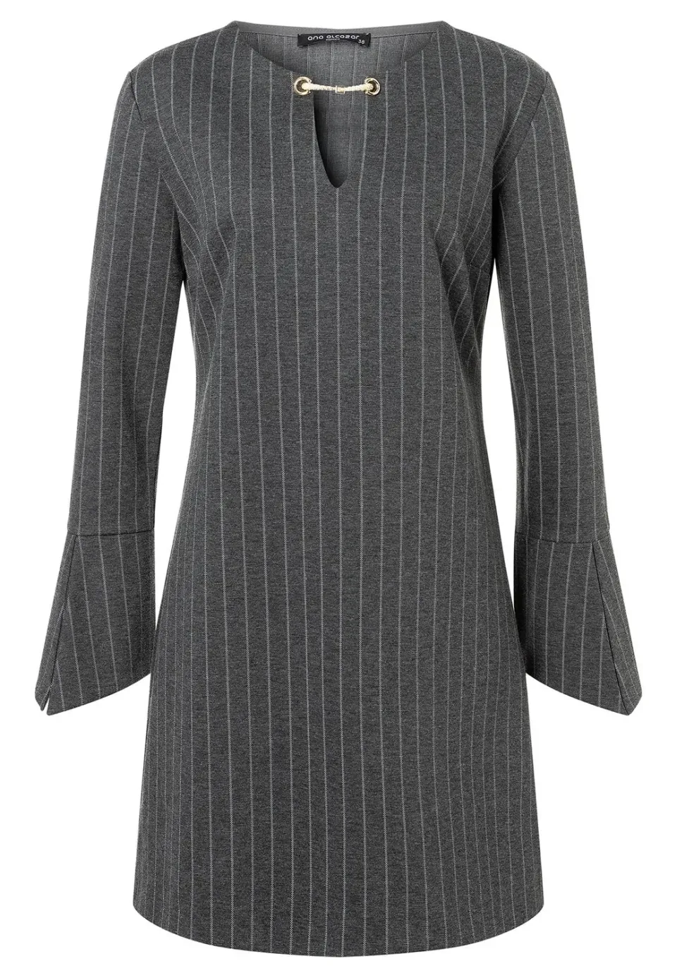 Ana Alcazar Solwy abito jersey grigio linea A