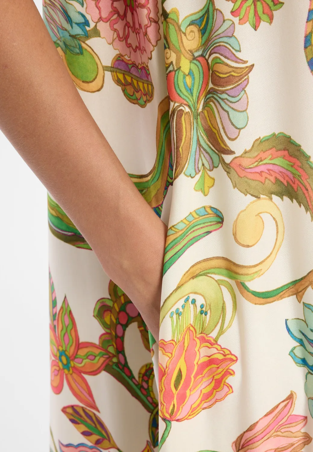 Ana Alcazar Dilia abito oversize midi a fiori