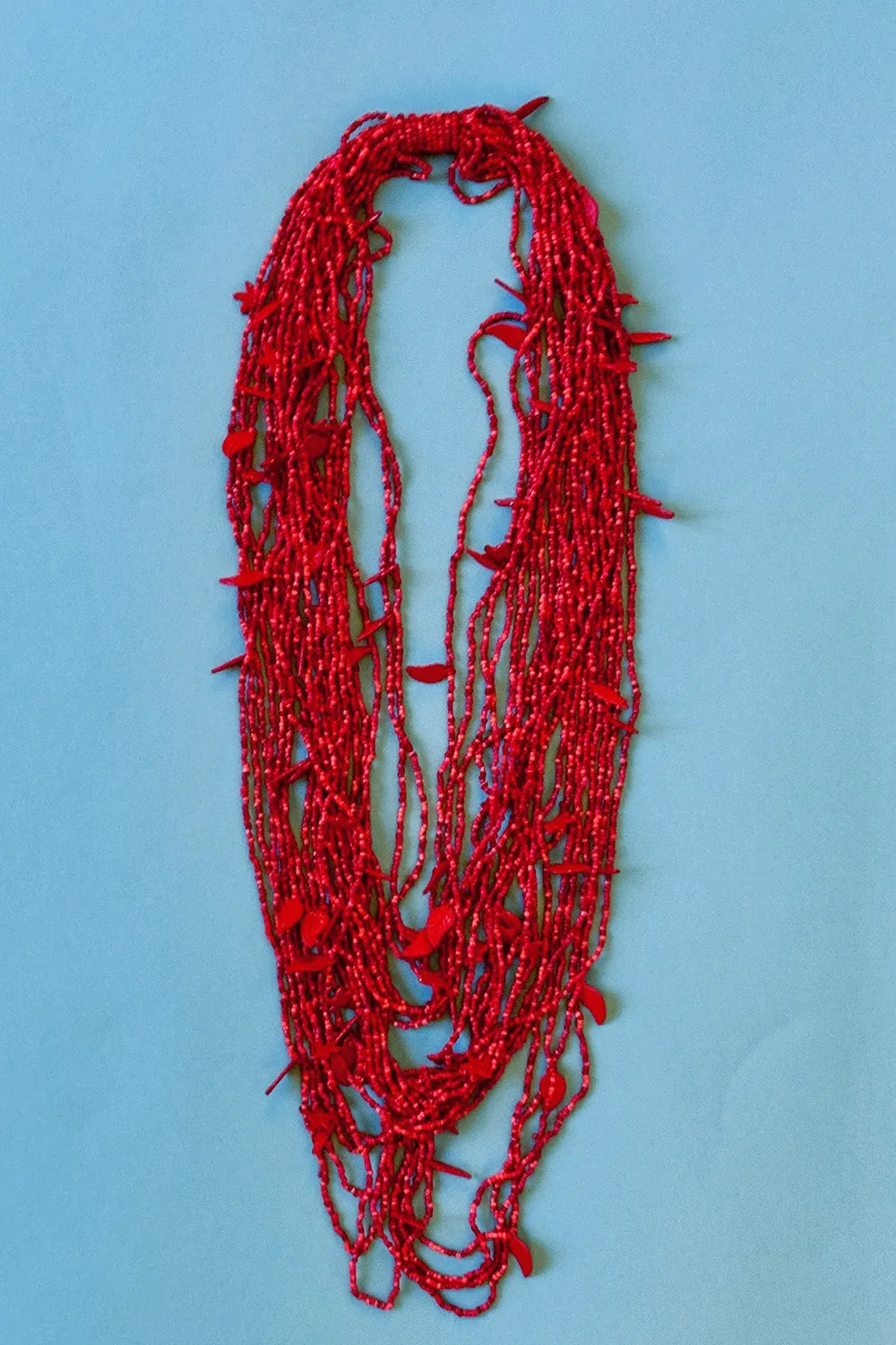 Antica Sartoria DV730 collana lunga multifilo bianca