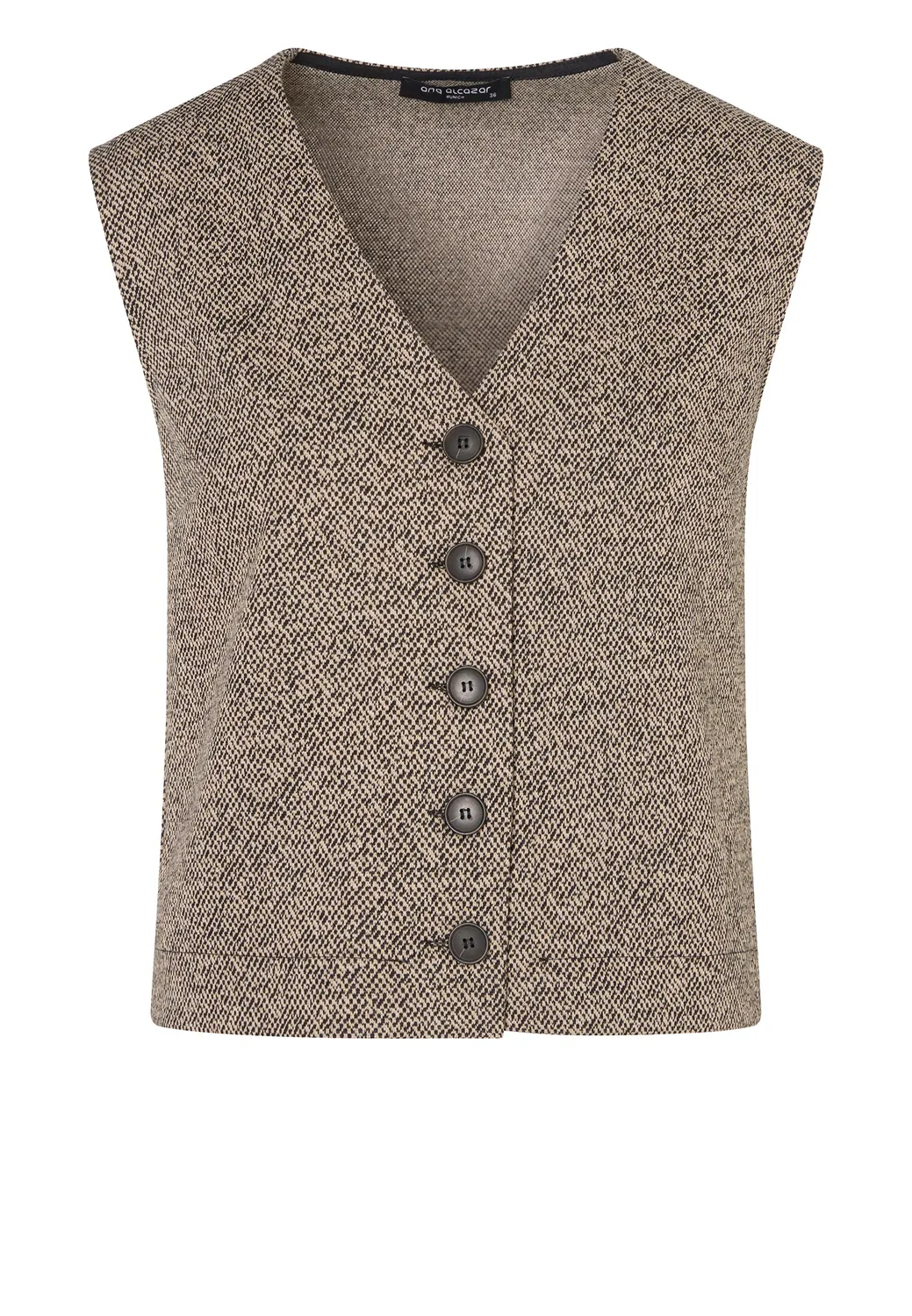 Ana Alcazar Enolyra gilet tweed elasticizzato