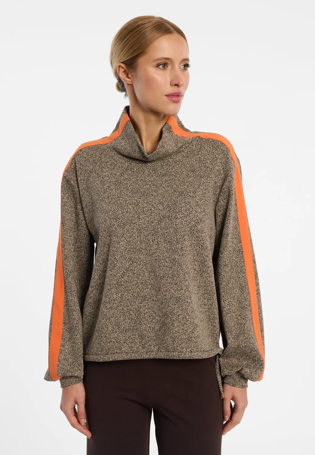 Ana Alcazar Efilary maglione tweed collo alto