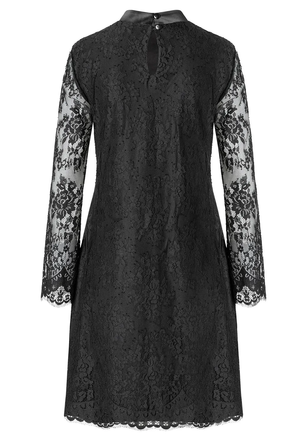 Ana Alcazar Abida abito in pizzo nero sera