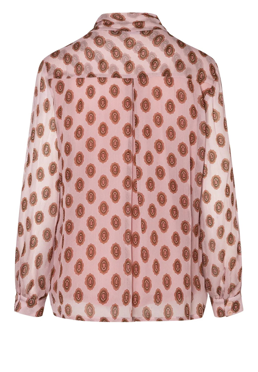 Ana Alcazar Elysis blusa fiocco bordeaux chiffon