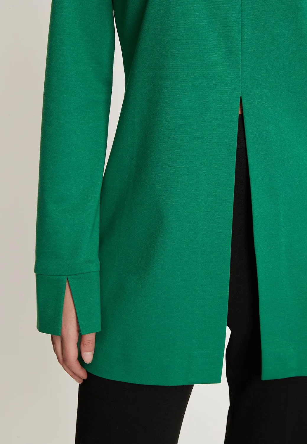 Ana Alcazar Iwani top maniche lunghe verde