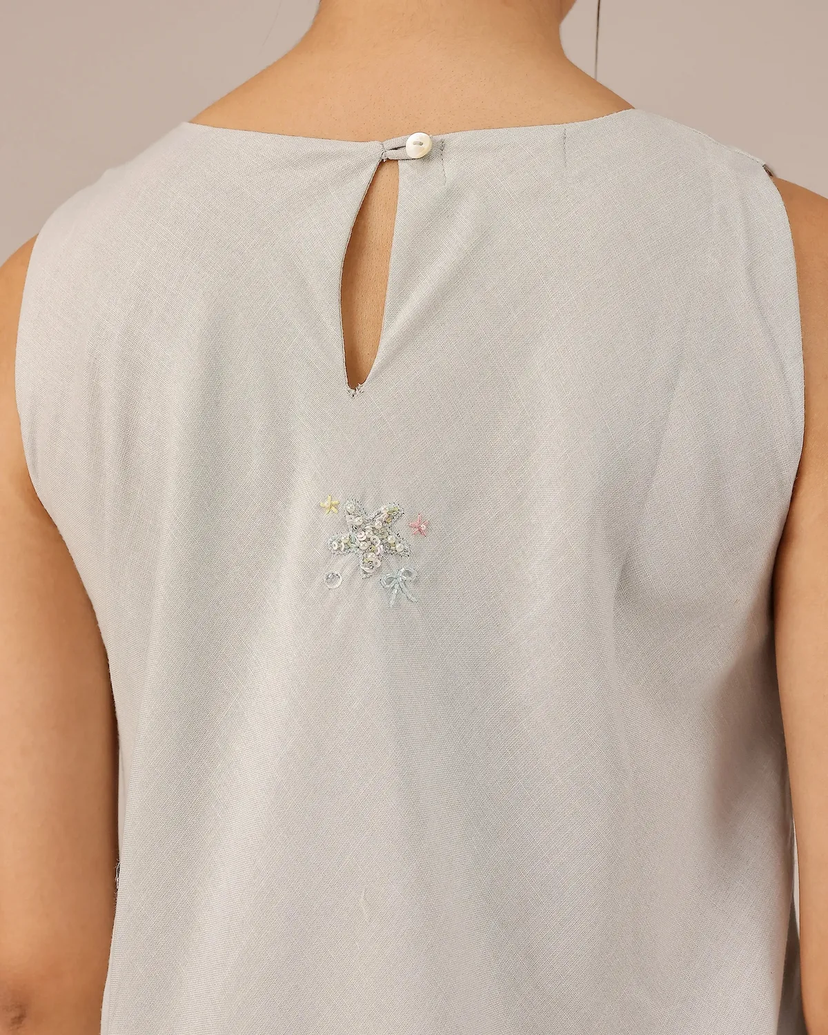 Our Dve Tropical Sorbet Wave Kiss completo grigio organza