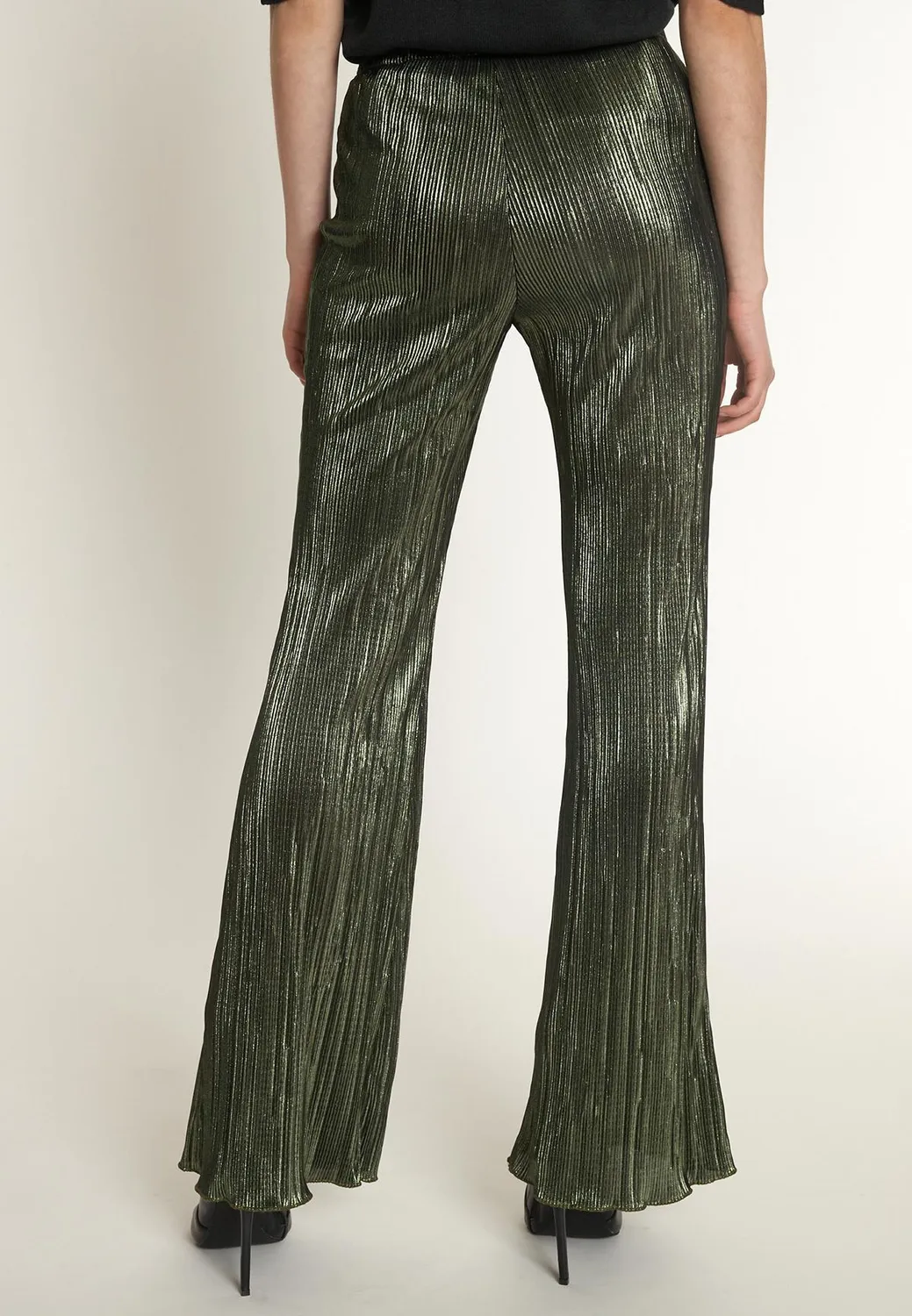Ana Alcazar Ogyna pantaloni plissettati verde oliva