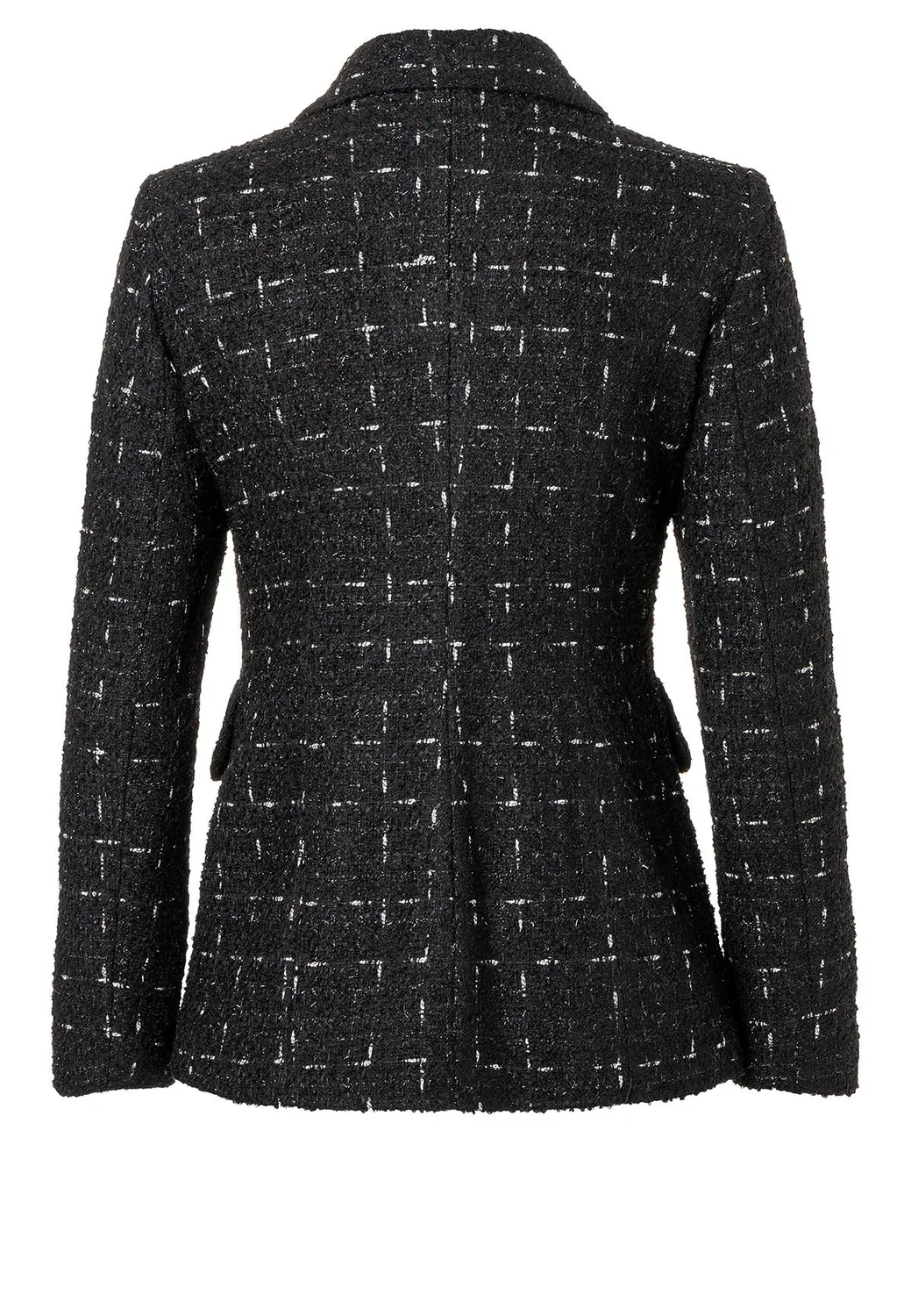 Ana Alcazar Sadira blazer bouclé nero doppiopetto