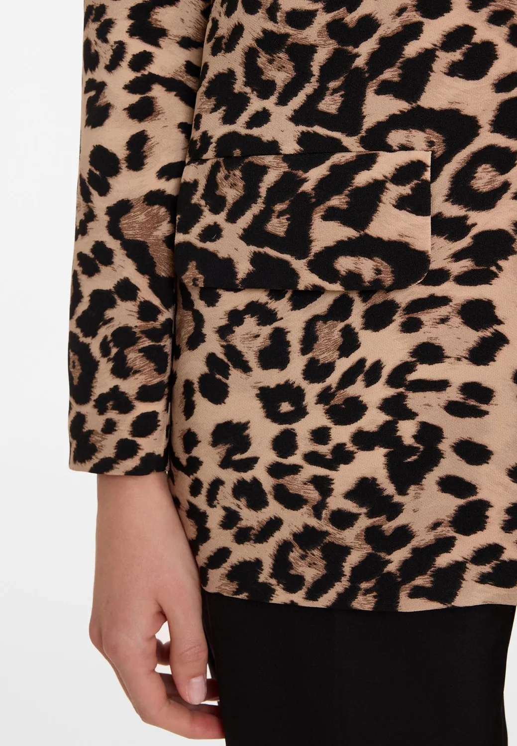 Ana Alcazar Ada blazer leopardato beige