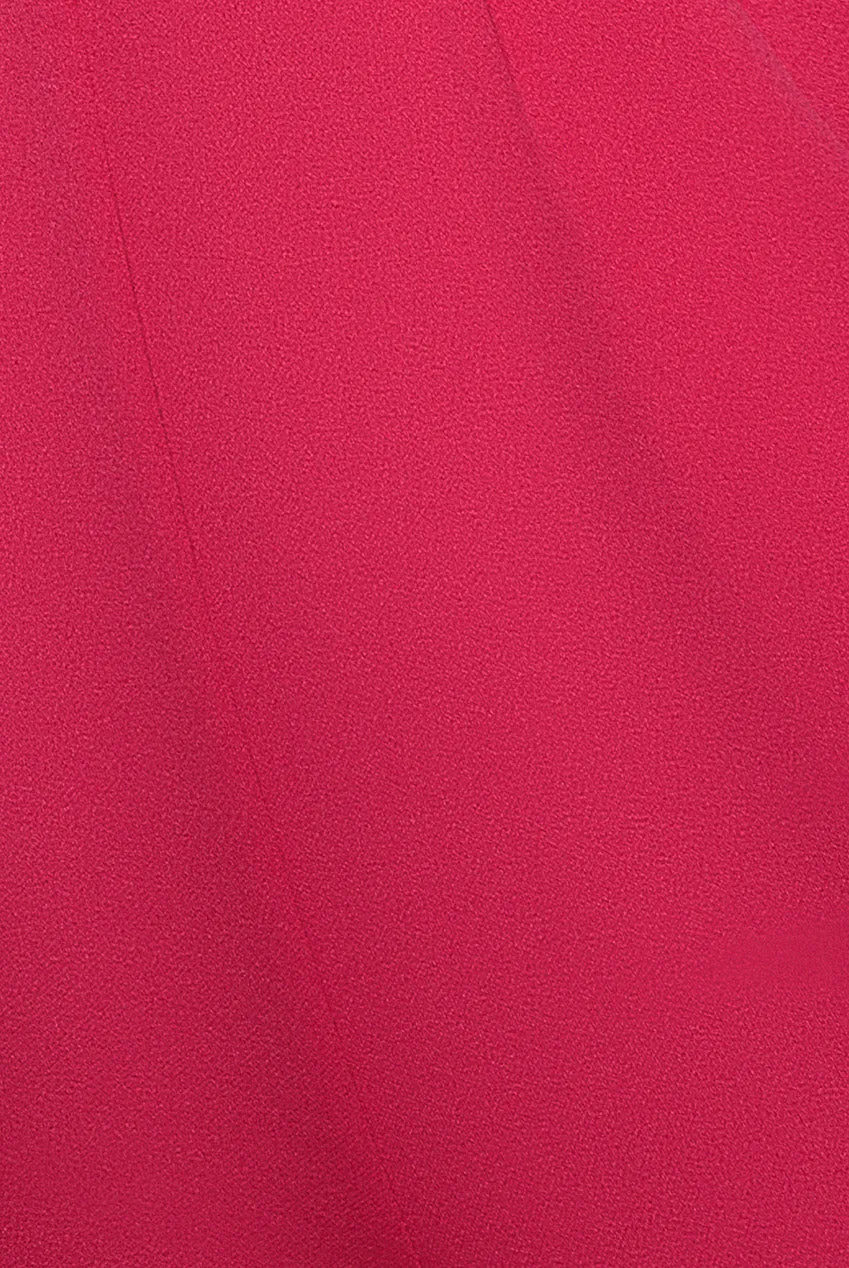 Goddiva Scuba tuta jumpsuit fucsia a fascia gamba larga