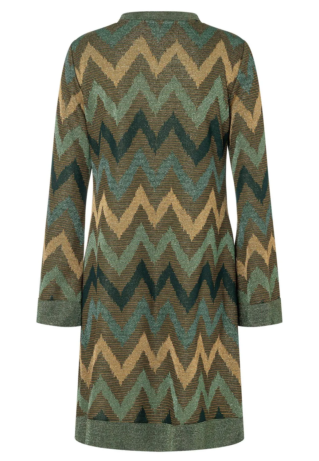 Ana Alcazar Ava abito svasato verde lurex