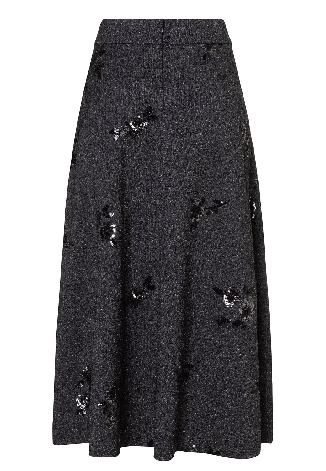 Ana Alcazar Evanna gonna midi tweed lurex
