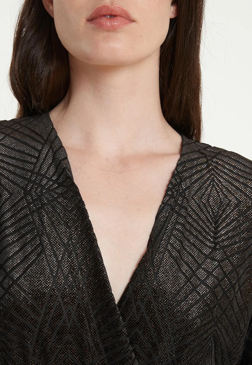 Ana Alcazar Tamara tuta nera velluto elegante