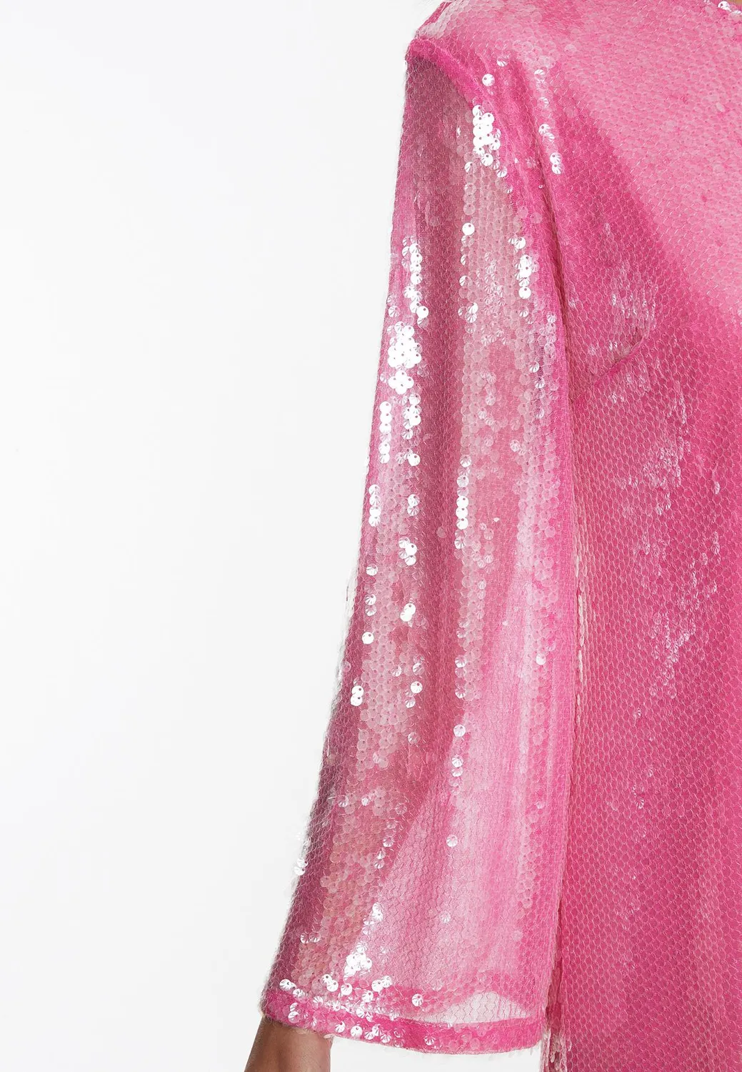 Ana Alcazar Wacary abito paillettes rosa