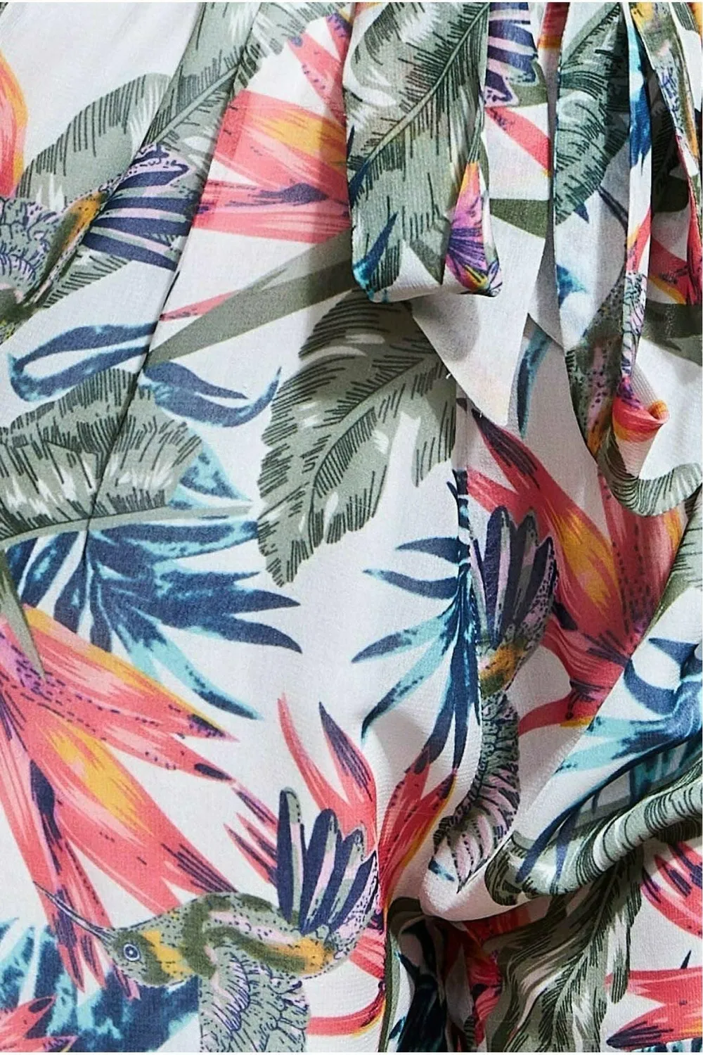 Goddiva Printed Romper tuta corta jungle print tropicale