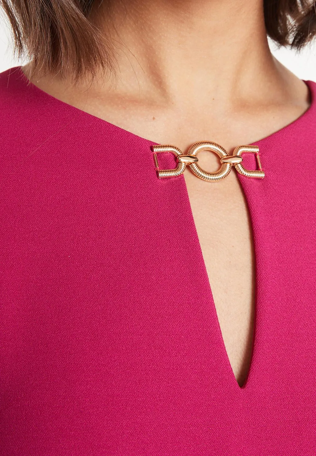 Ana Alcazar Merosa abito tunica svasato rosa