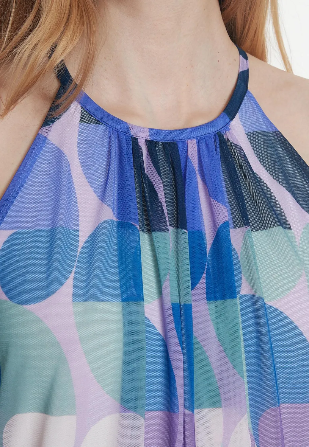 Ana Alcazar Pehla Abito Corto Neckholder Pastel