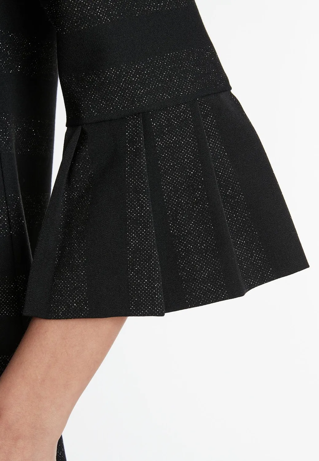 Ana Alcazar Samea abito linea A nero lurex