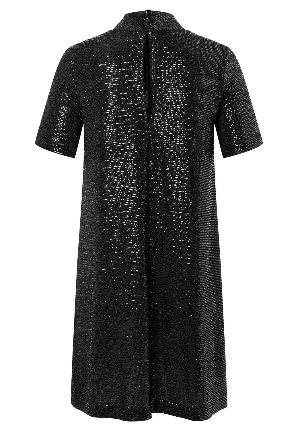 Ana Alcazar Sagea mini abito nero paillettes