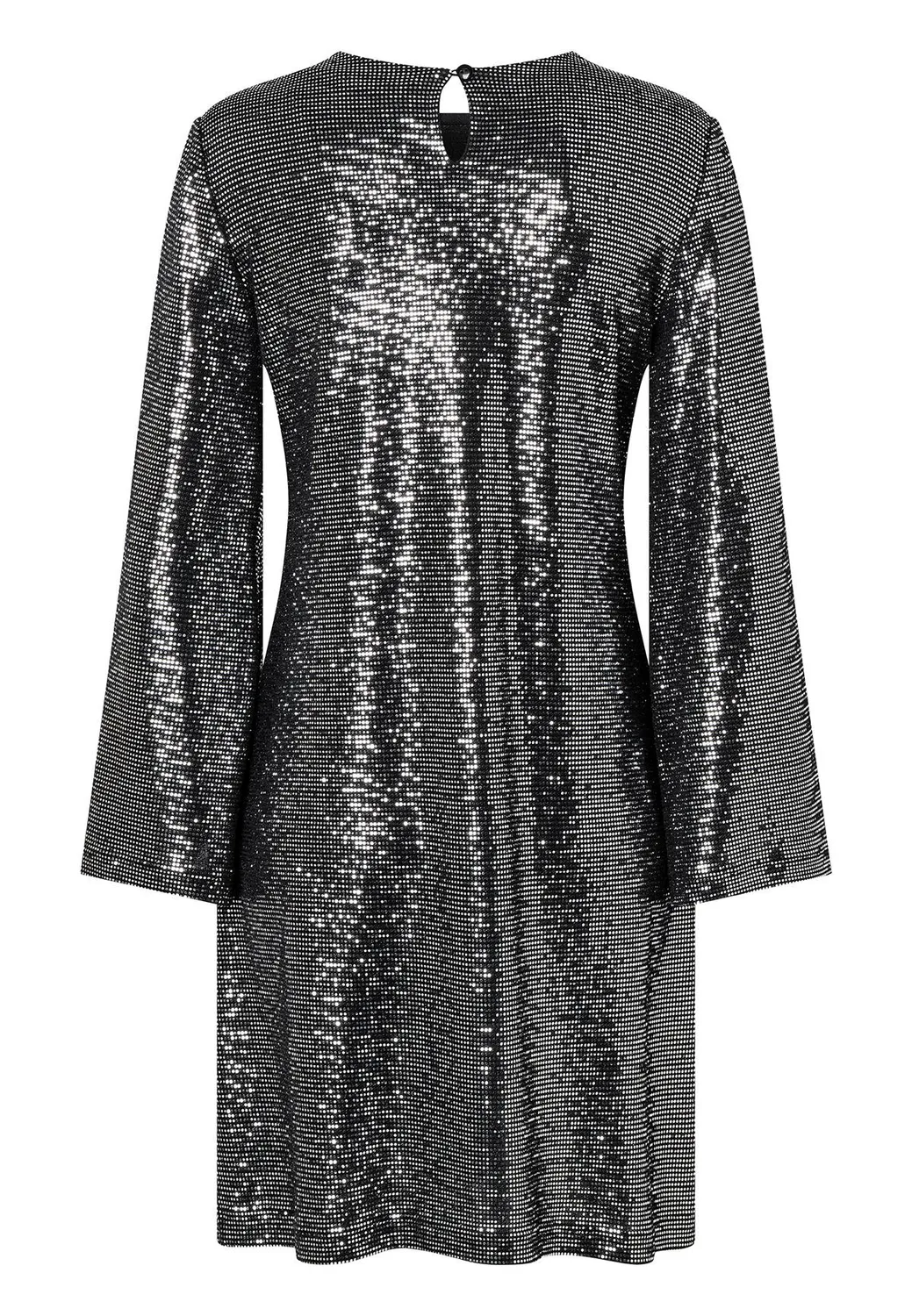Ana Alcazar Ofiana abito paillettes argento