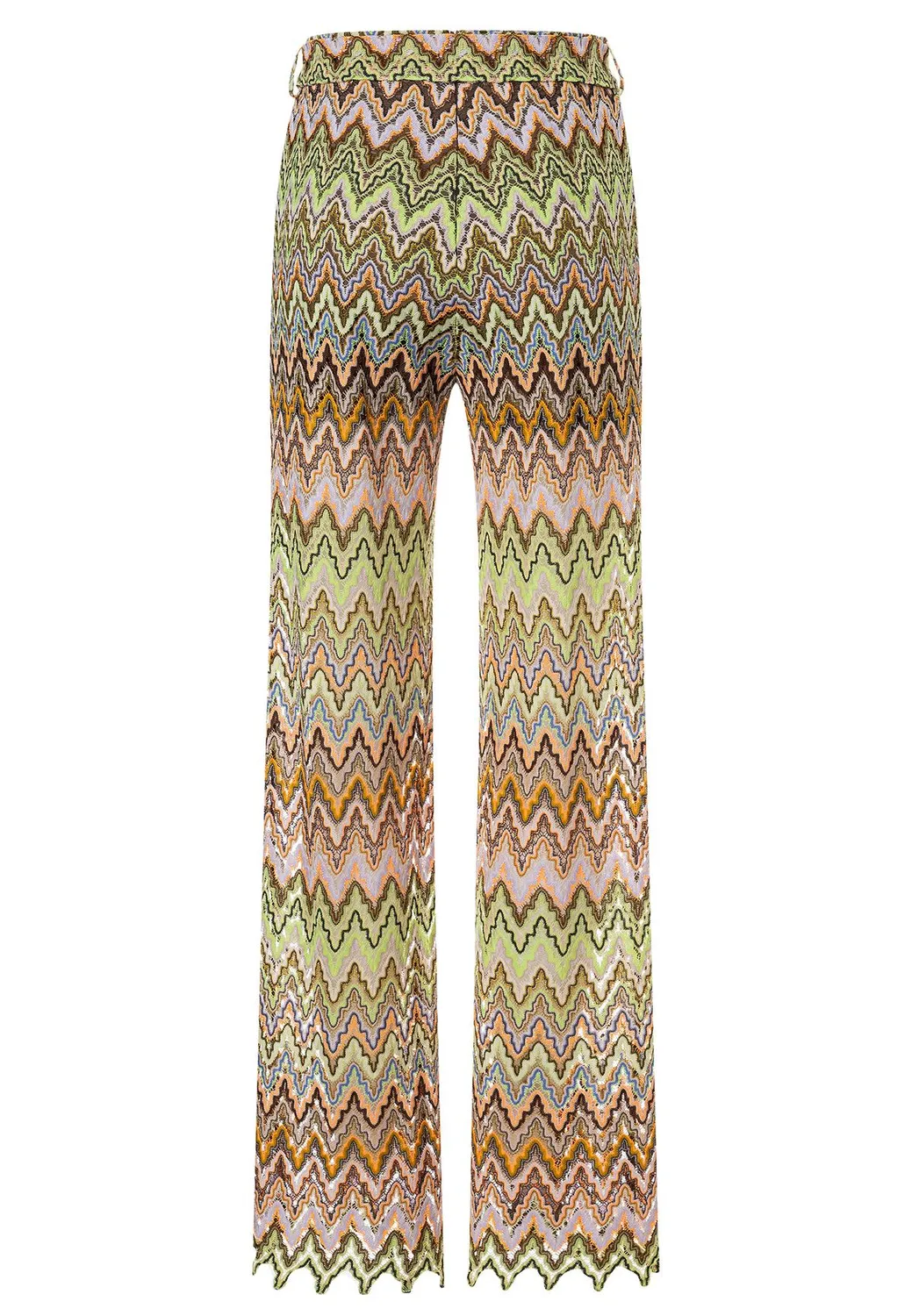 Ana Alcazar Posyda pantaloni maglia svasati fantasia