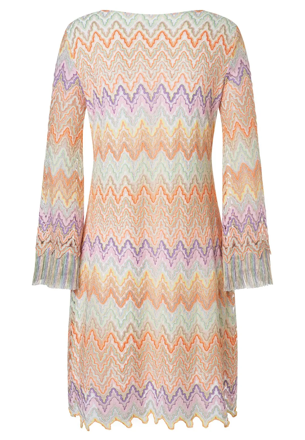 Ana Alcazar Zanara abito maglia frange pastello