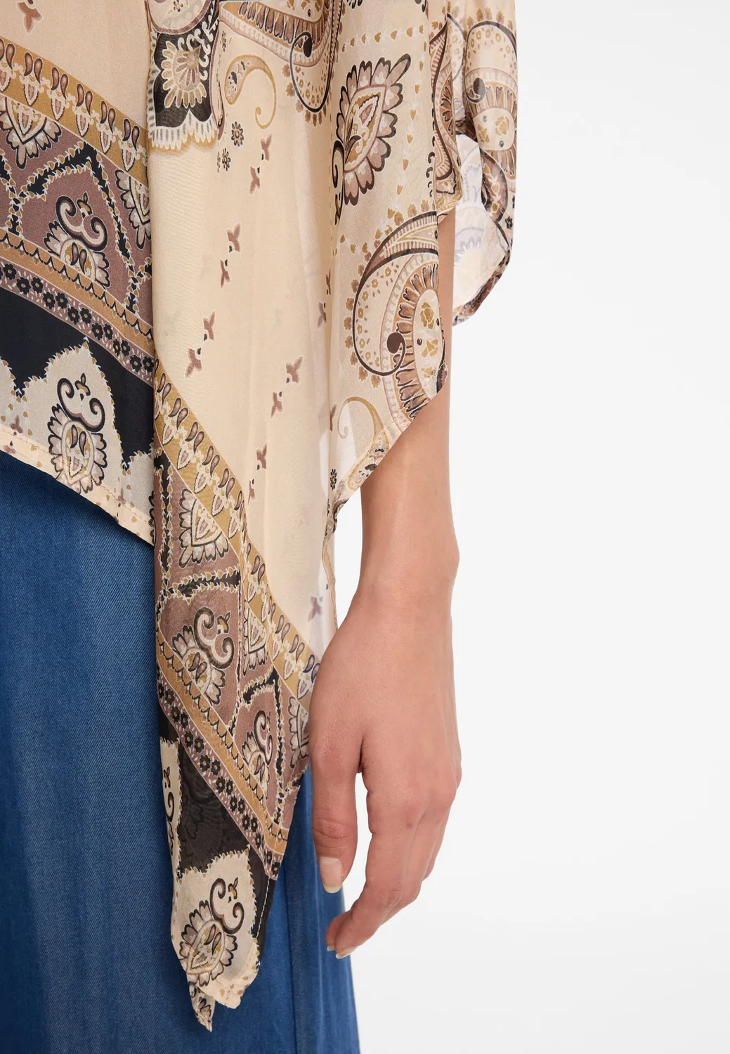 Ana Alcazar Dovia tunica paisley scollo V estiva