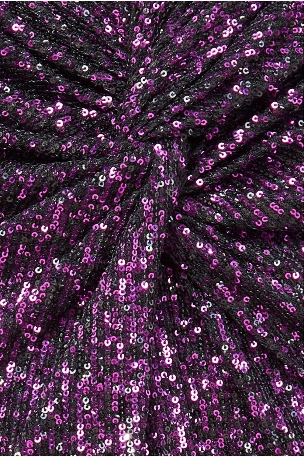 Goddiva Knot Front gonna midi viola paillettes